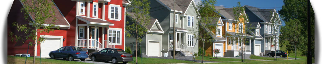 Houses in a neighborhood